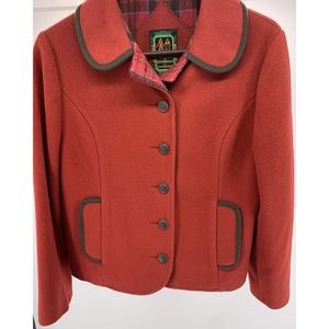 VTG TRACHTEN aus OSTERREICH von Mackintosh Jacket Wool Union Tag Button Up